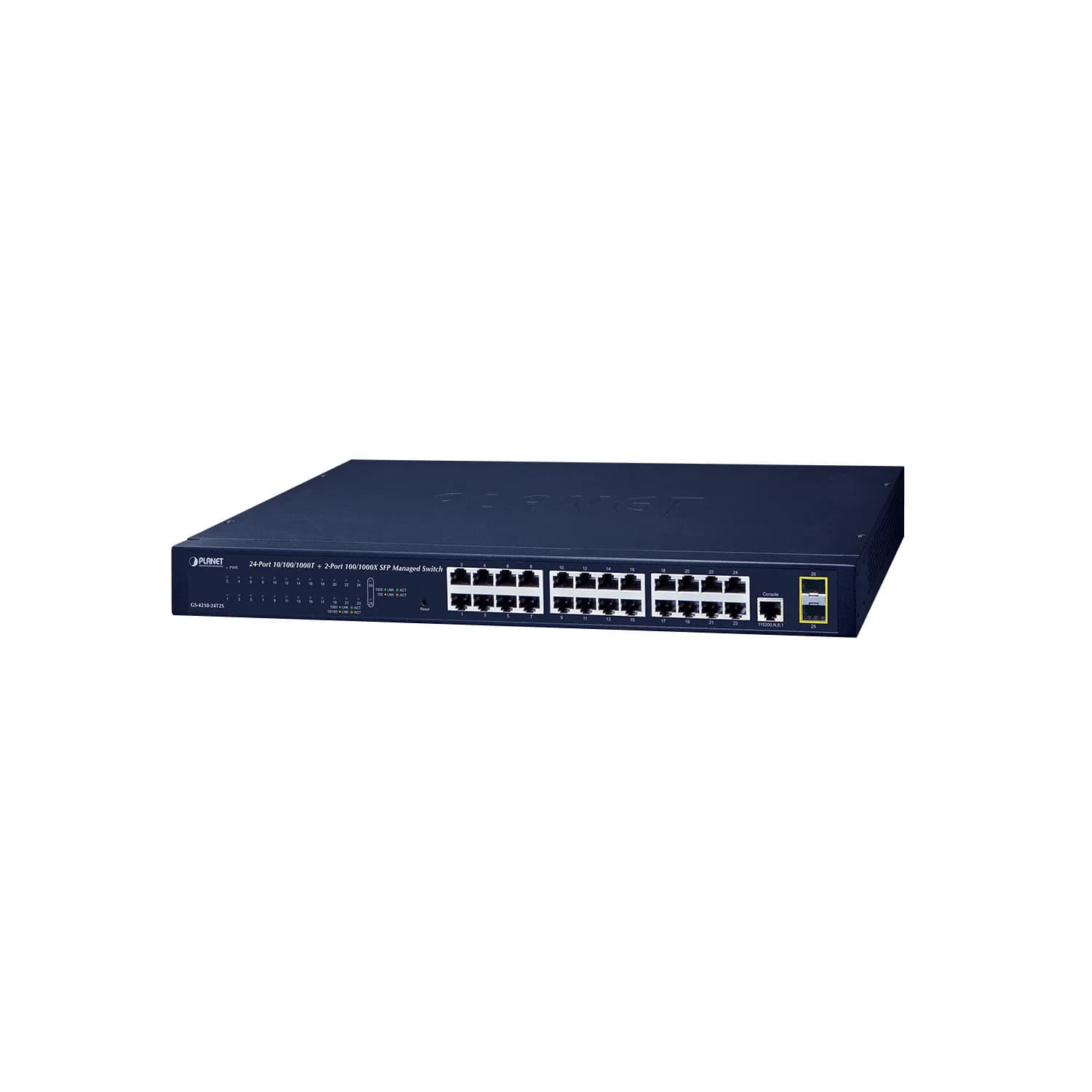 IPv6, 24-Port 10/100/1000Base-T + 2-Port 100/1000 Mbps SFP Web-Smart/SNMP Gigabit Ethernet Switch