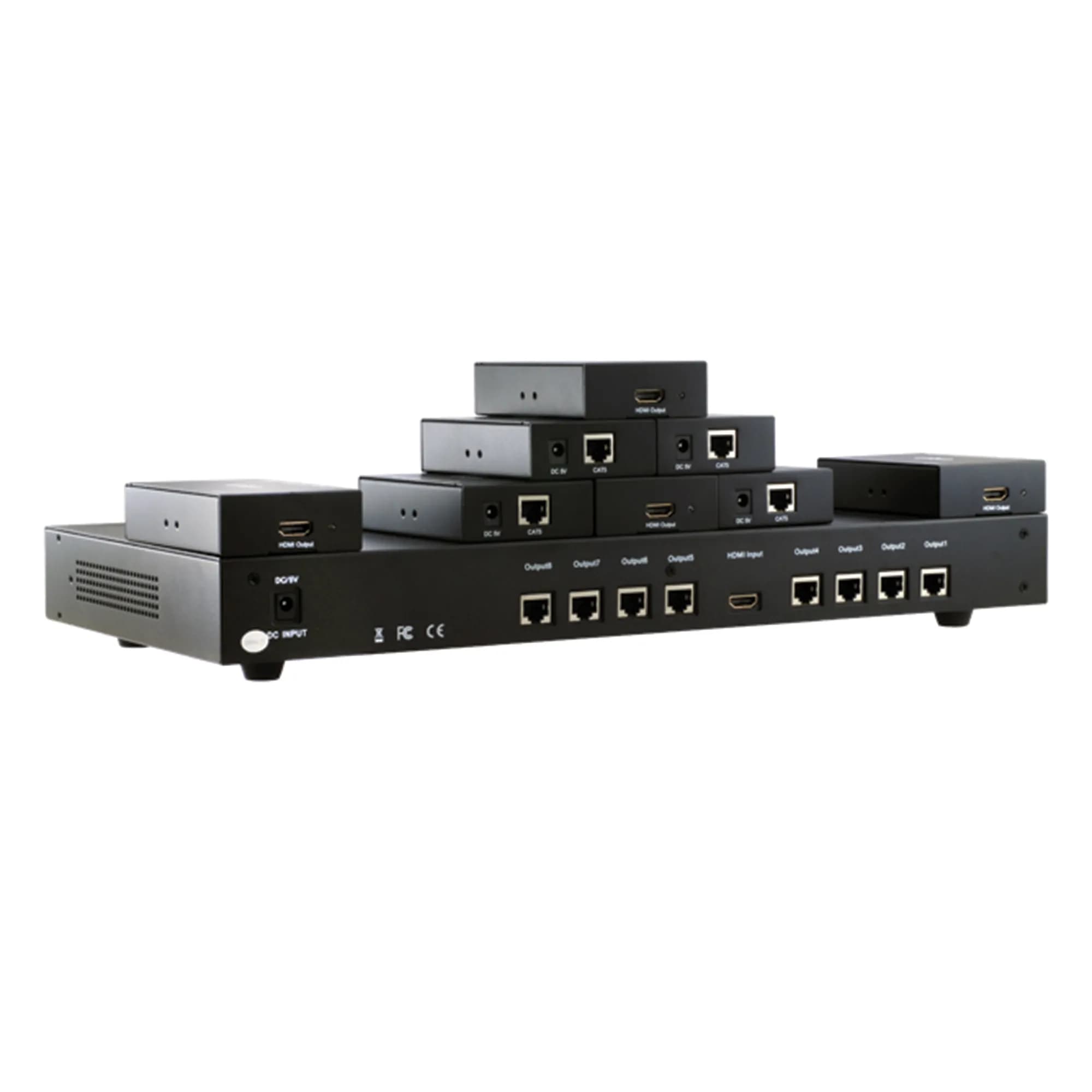 1x8 HDMI Splitter/Extender with Cat5e/6 - Full HD 1080P