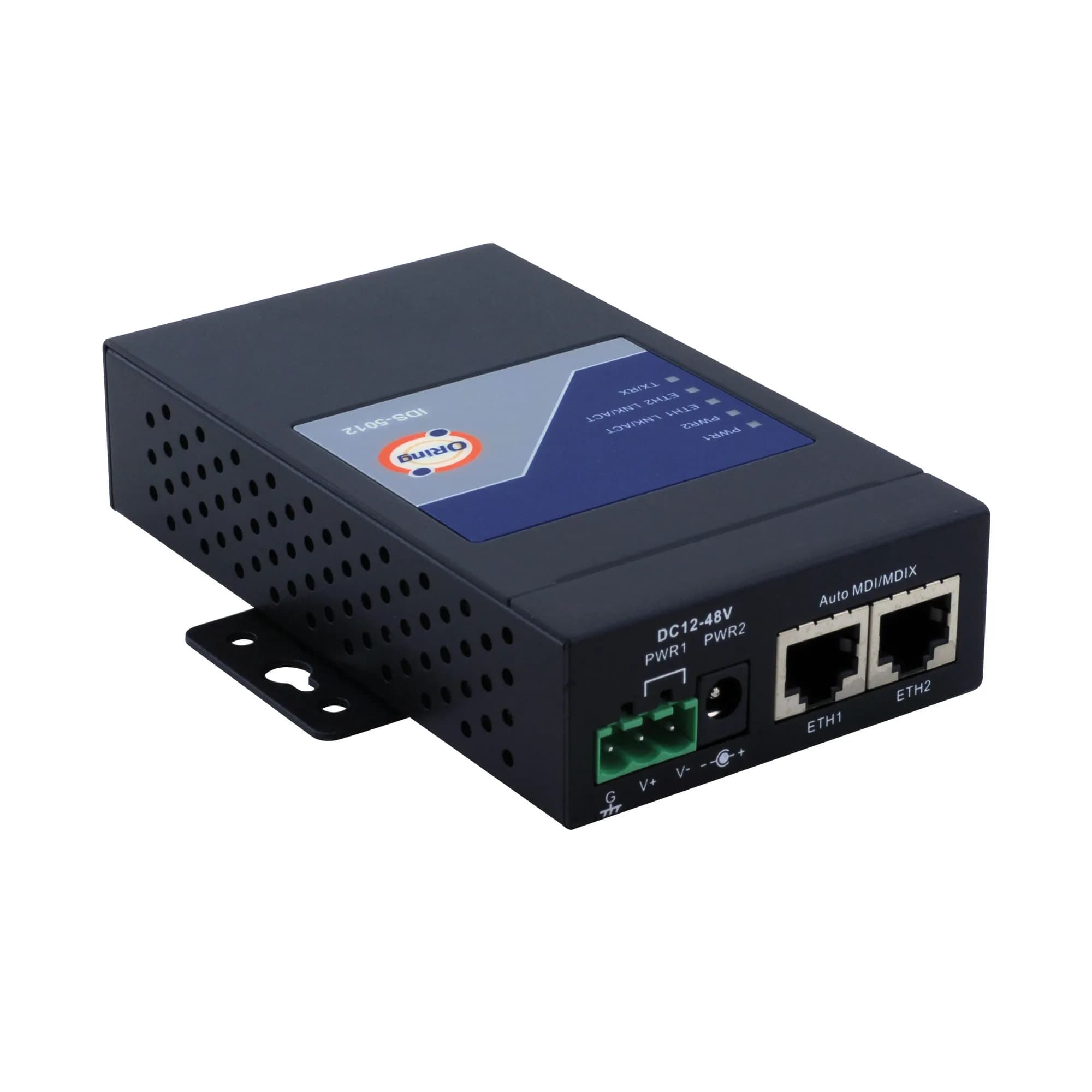 Palm size 1x RS232/422/485 to 2x 10/100TX (RJ-45) Device Server 2