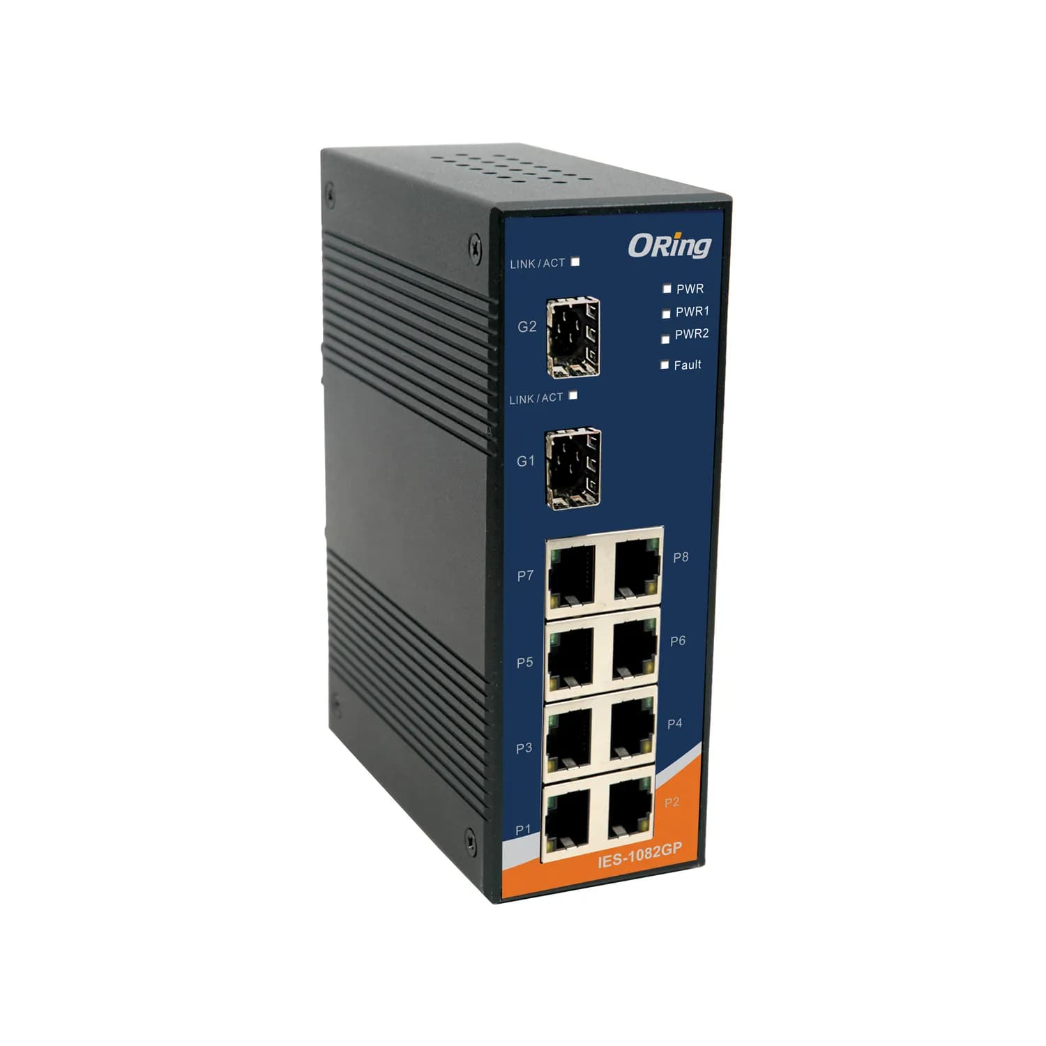 Rugged 8x 10/100TX (RJ-45) + 2x 1000FX (SFP) 2