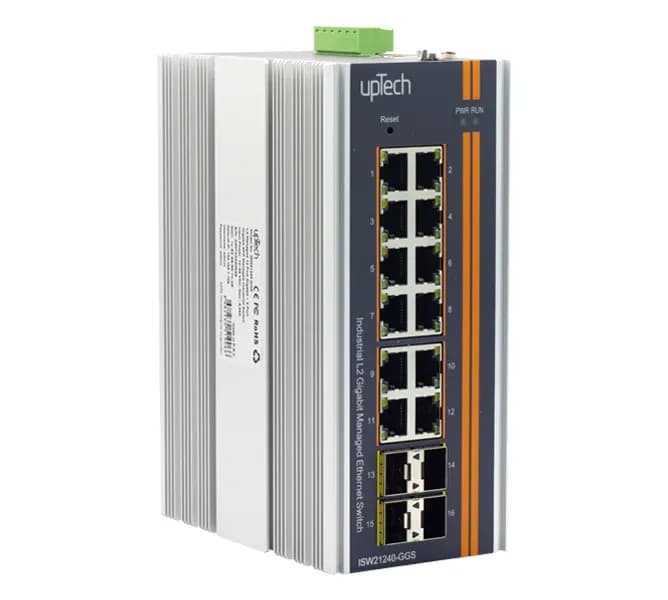 L2 Managed 12 Port Gigabit + 4 Port Gigabit SFP Managed Industrial Switch 2
