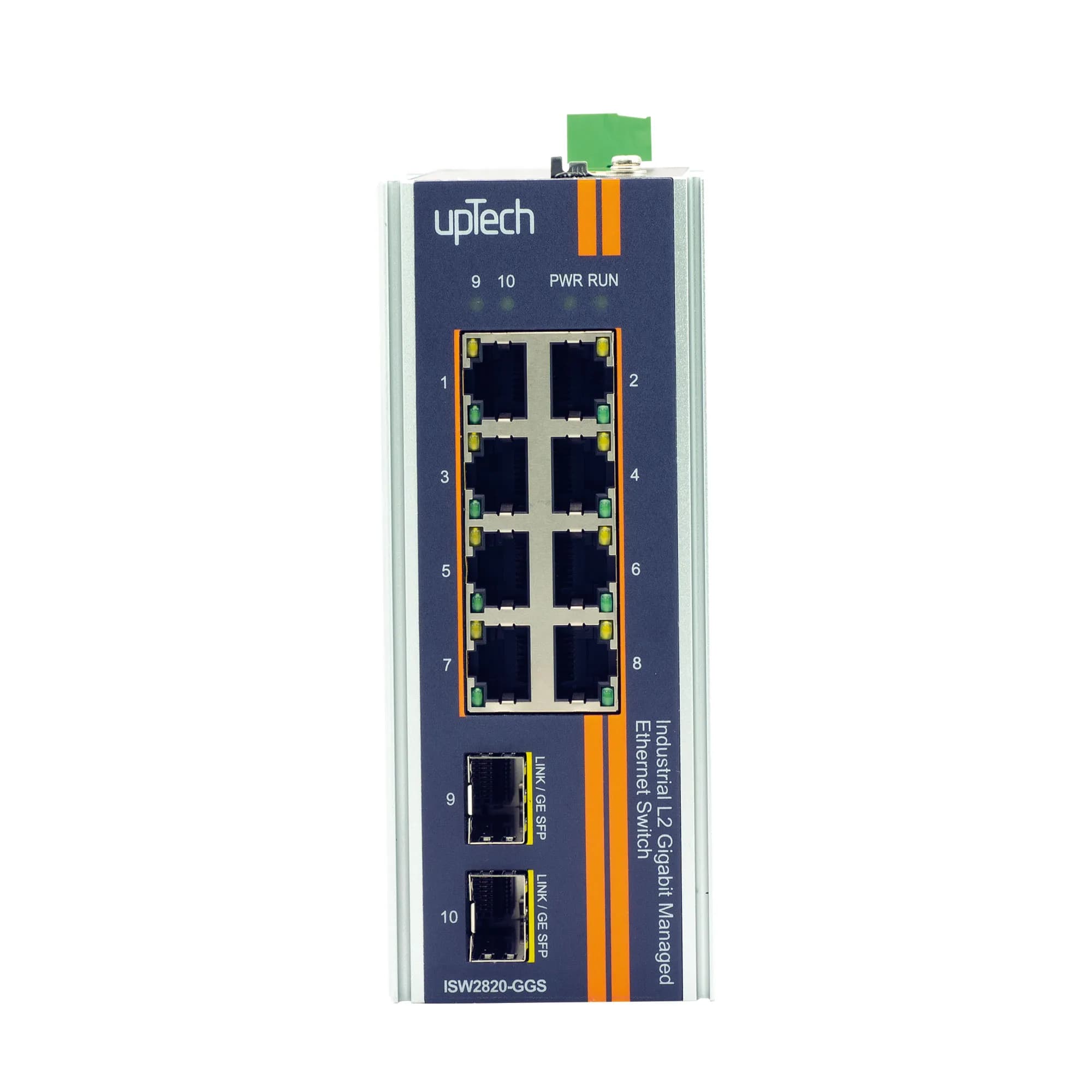 L2 Managed 8 Port Gigabit + 2 Port Gigabit SFP Managed Industrial Switch