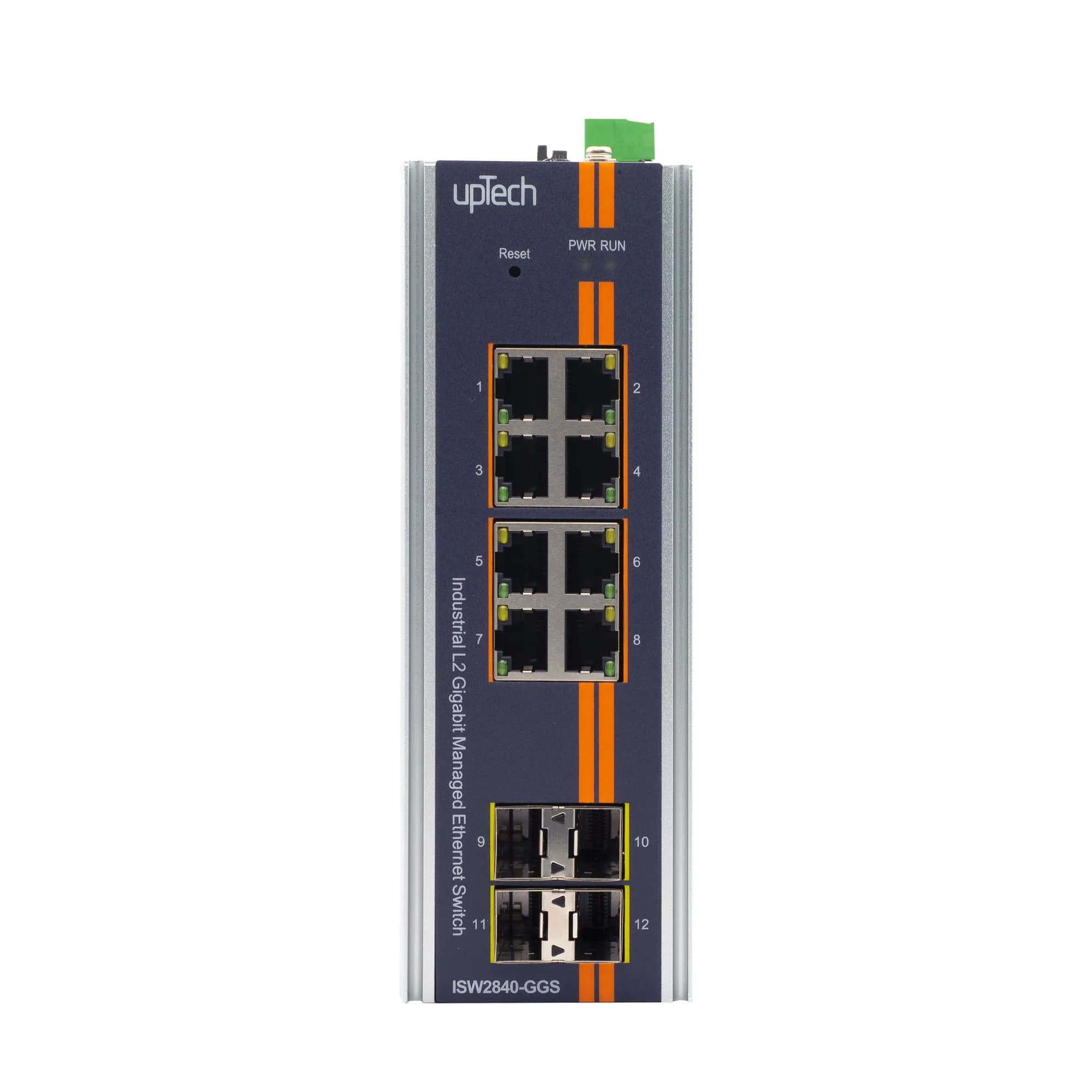 L2 Managed 8 Port Gigabit + 4 Port Gigabit SFP Managed Industrial Switch