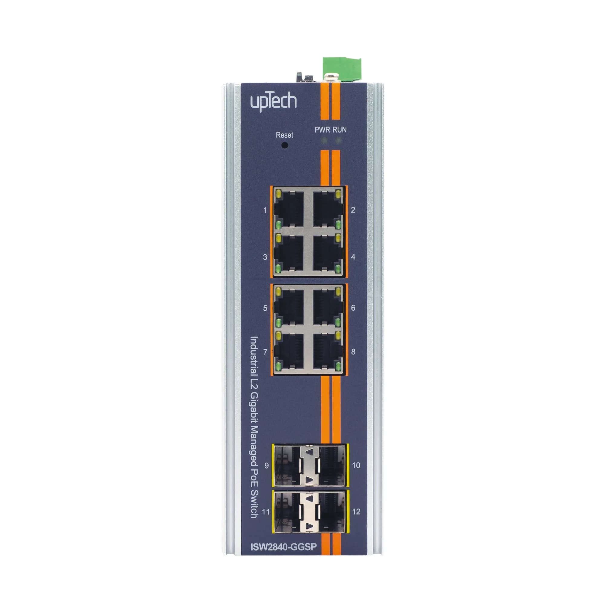 L2 Managed 8 Port Gigabit PoE + 4 Port Gigabit SFP Managed IEEE802.3af/at Industrial PoE Switch