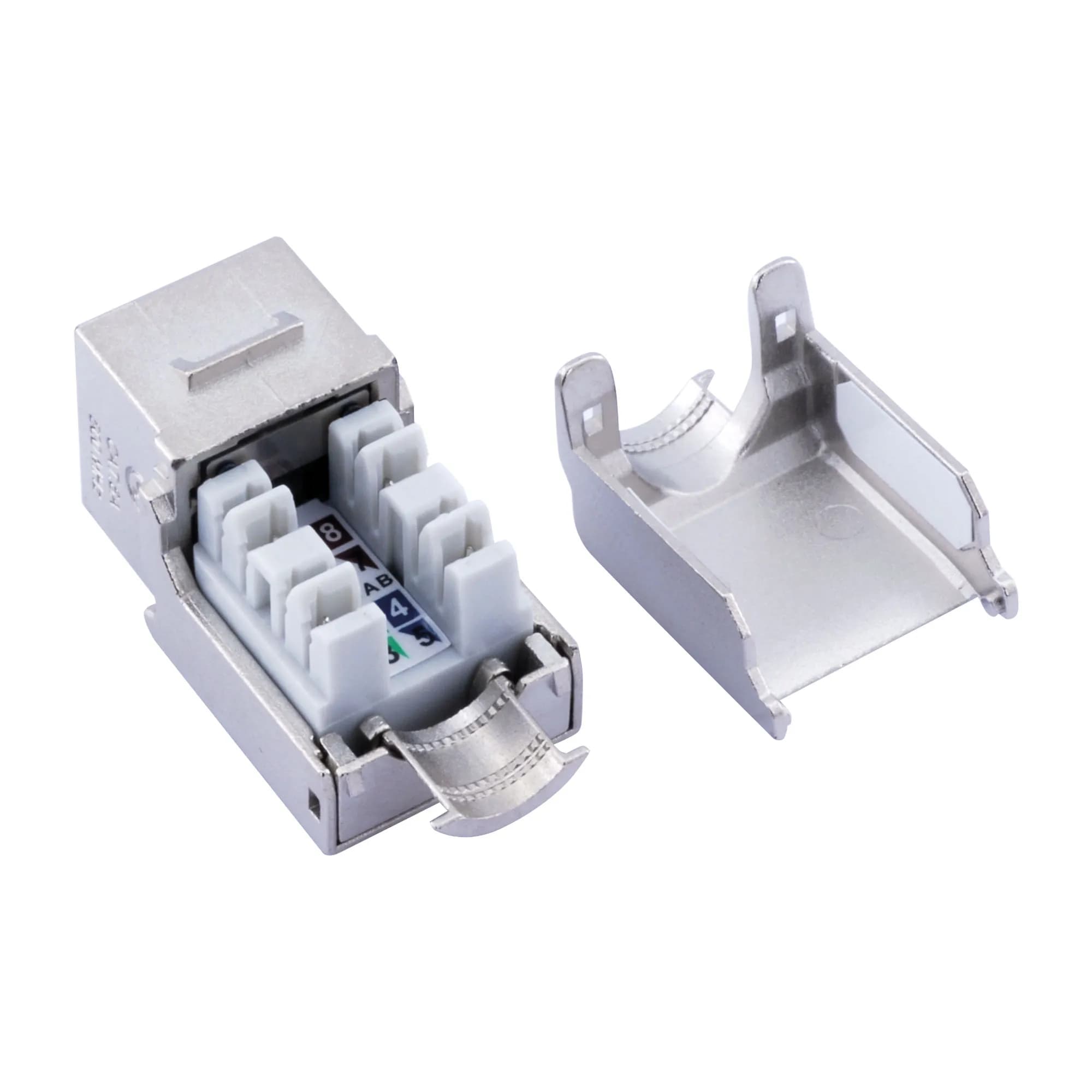 FTP CAT6A 10G Keystone Jack - Right Angle 2