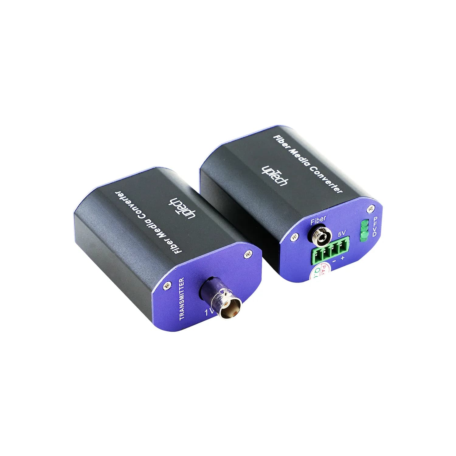 Mini Fiber Media Converter - 1 Video - Pair