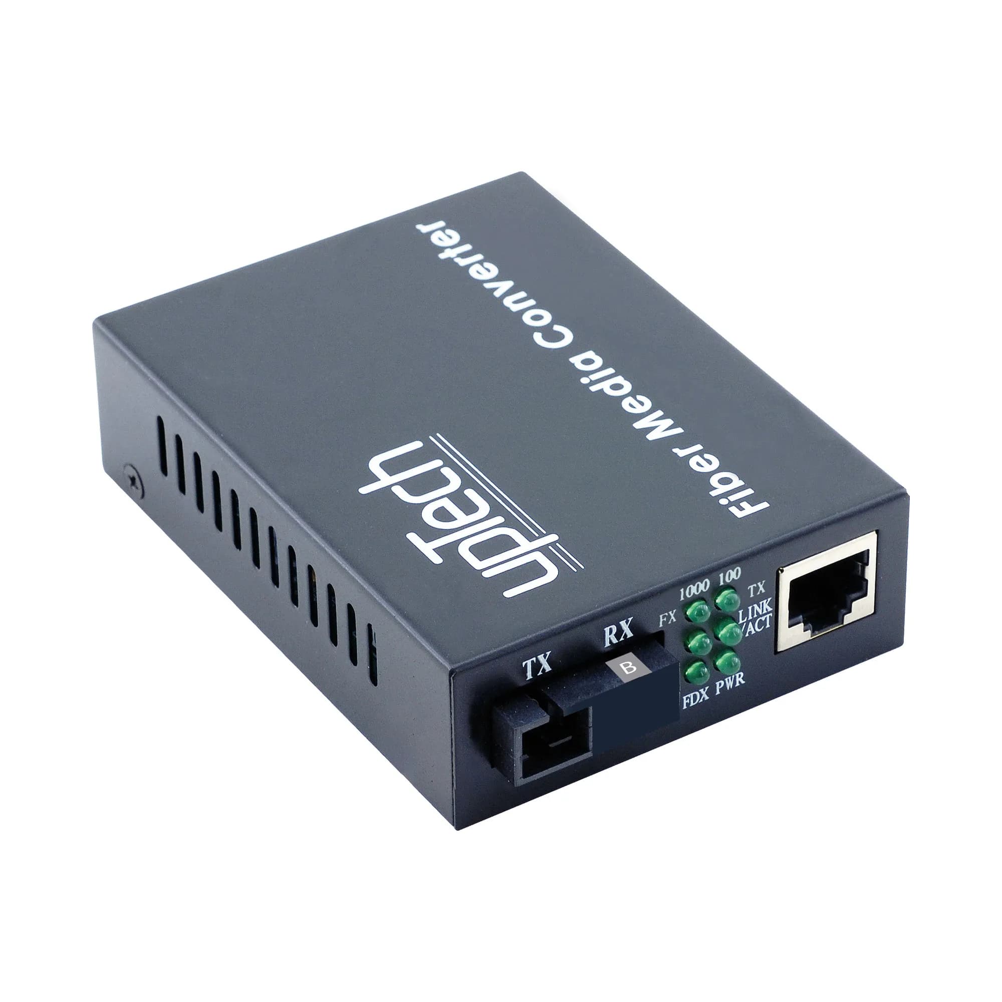 10/100/1000Mbps Single Mode WDM TX1550/RX1310nm Media Converter