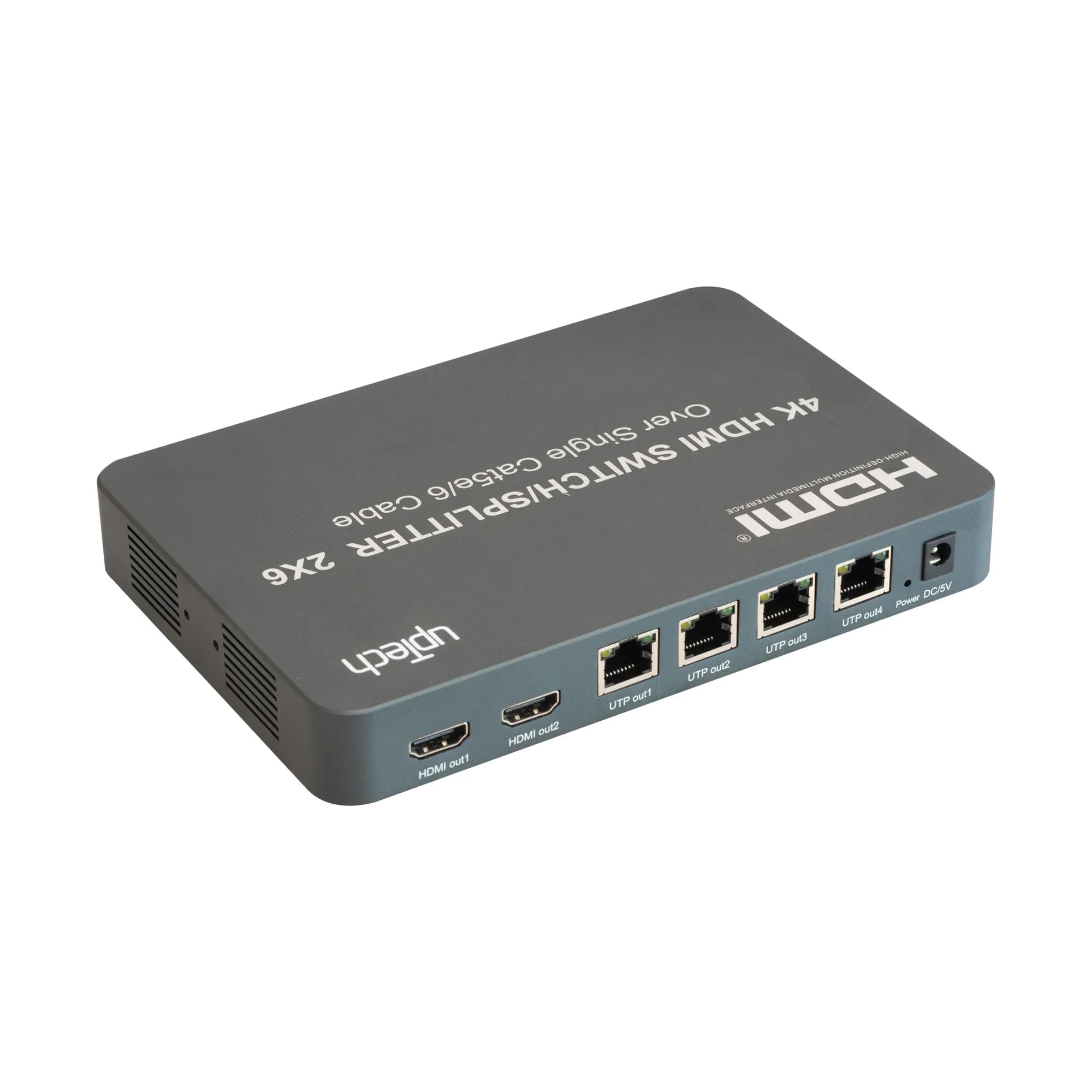 HDMI 2x6 Matrix Switch with Extender 120m 2 in 6 Out 2