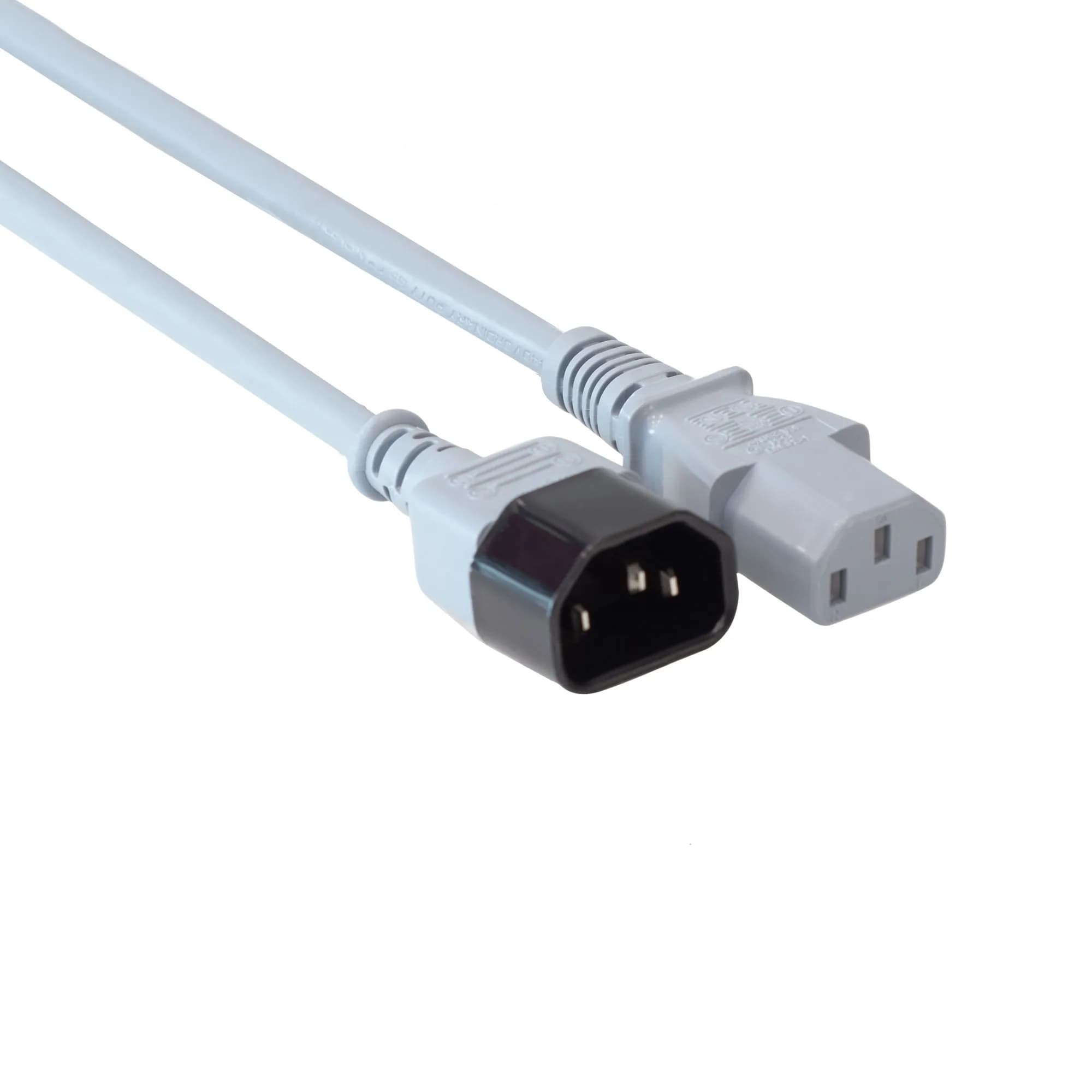 C13 to C14 3x1mm 250V 10A Power Kablo 50cm Gri