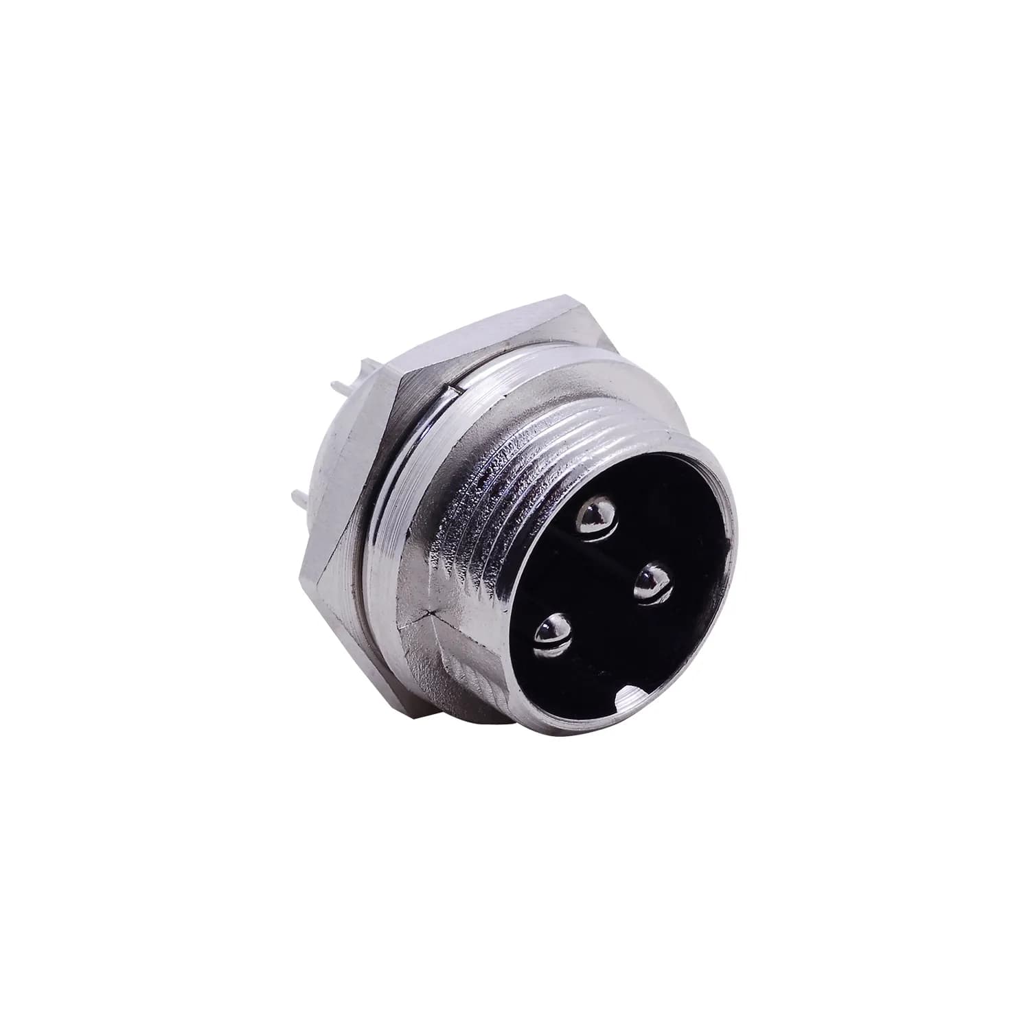 3-Pin Microphone Male Chassis Connector