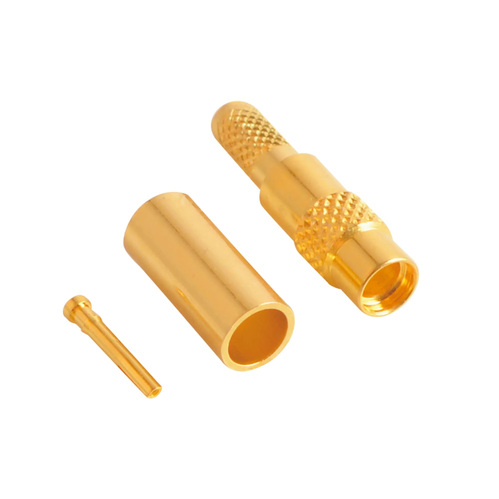 MMCX Dişi Sıkmalı Konnektör - Gold - RG174