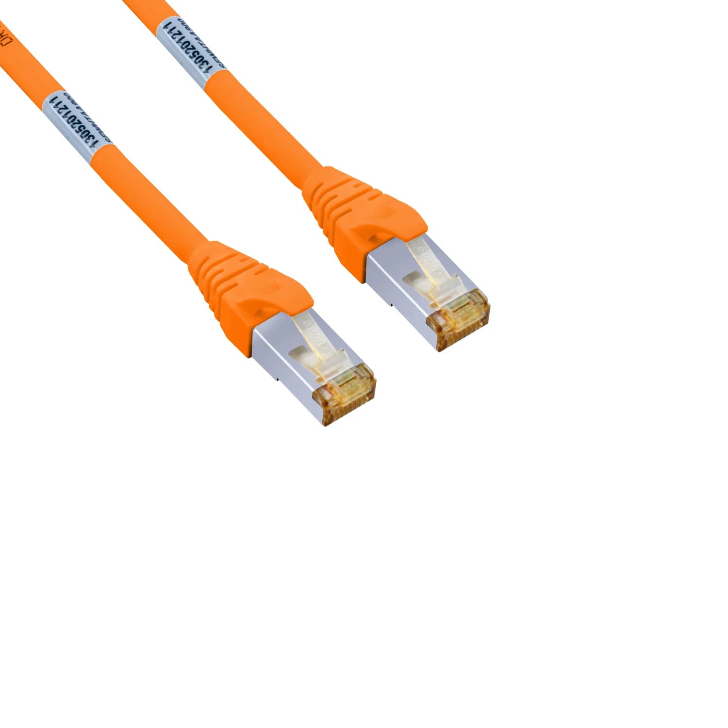 Patch Cord CAT7 S/FTP BC 26AWG 7*0.16 LSZH - 0,5mt. - Turuncu