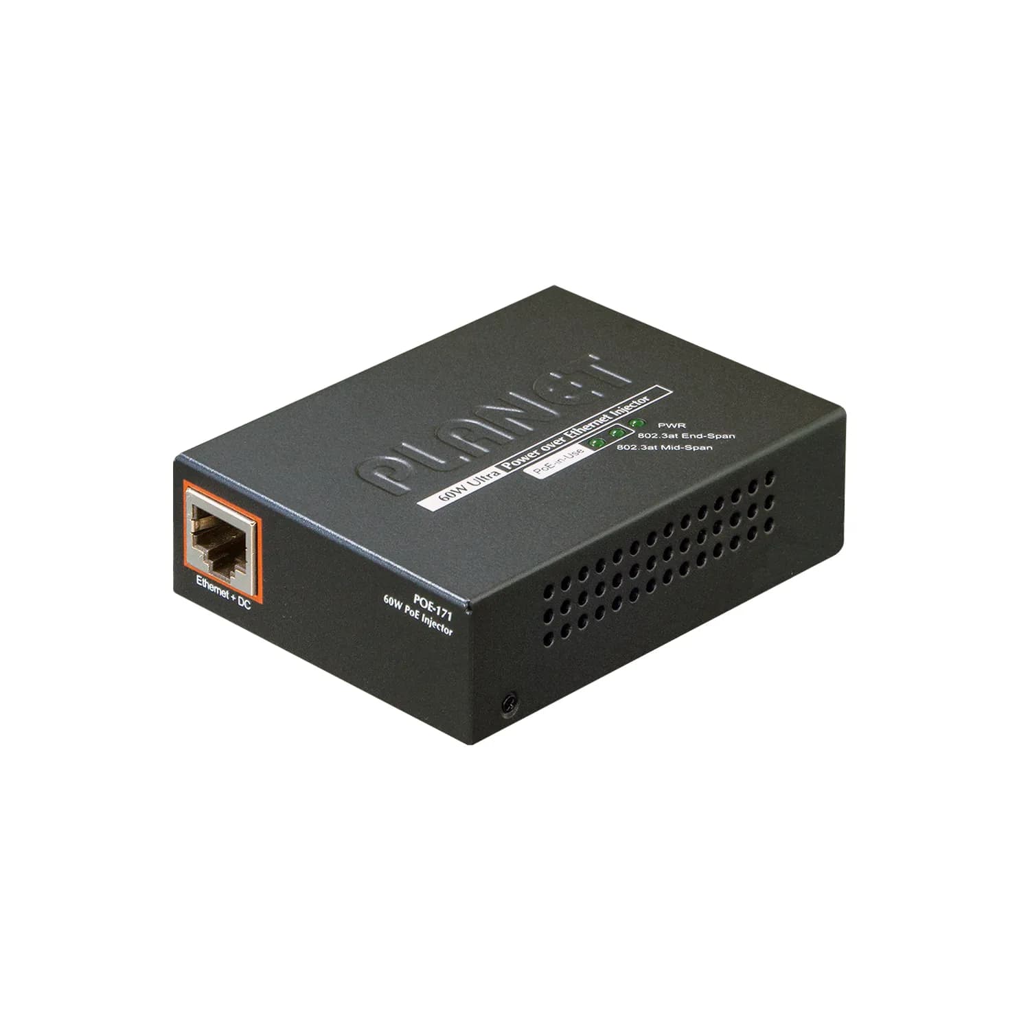 Single Port 10/100/1000Mbps Ultra POE Injector (60 Watts) -w/external power adapter