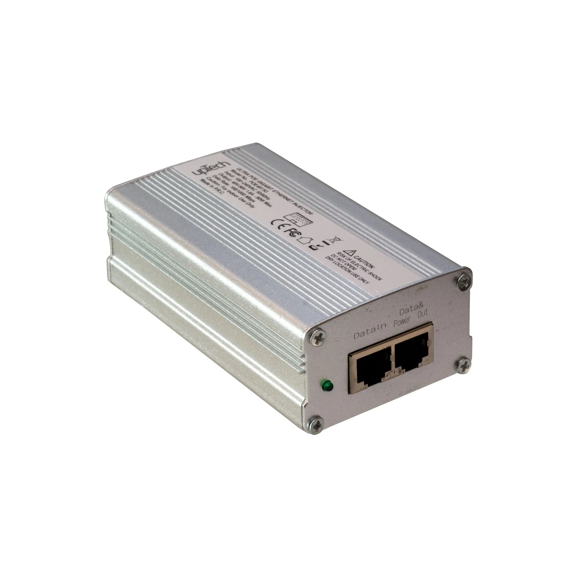 POE Ethernet Injector 10/100/1000 Mbps IEEE 802.3bt Output: 48V 1.5A