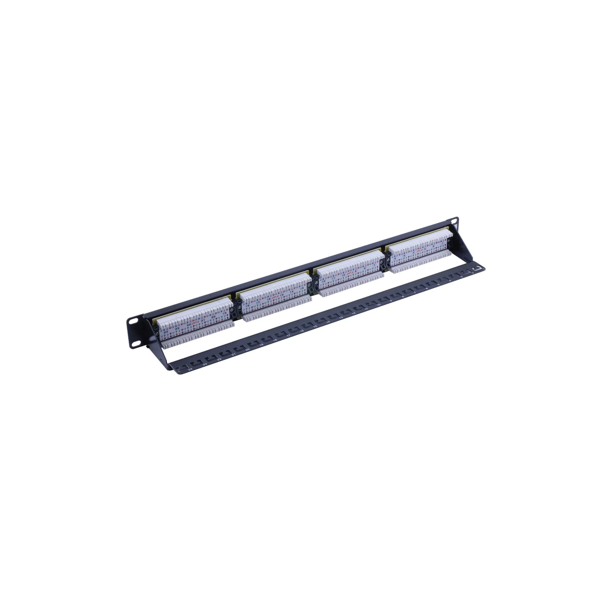 UTP CAT6 24 Port 1U Patch Panel - Straight 2