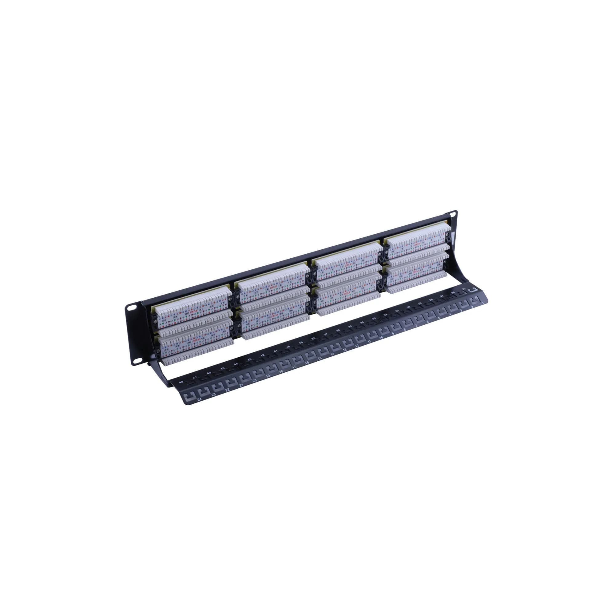 UTP CAT6 48 Port 1U Patch Panel - Straight 2