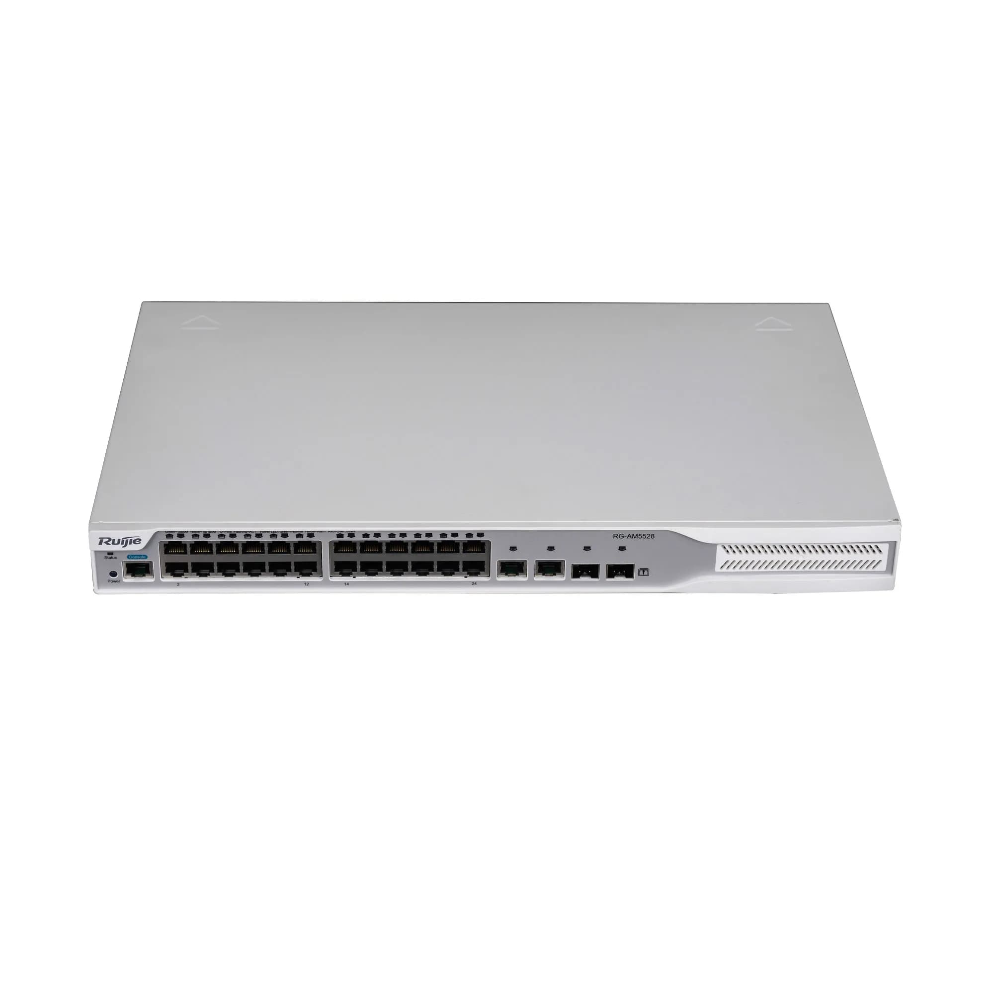 i-Share+ Master AP, built-in 24-port 1000Base-T (PoE), 2-port 1000Base-T and 2-port 1G/10GBase-X SFP+ uplinks, support max 24 Mini APs, each Master AP