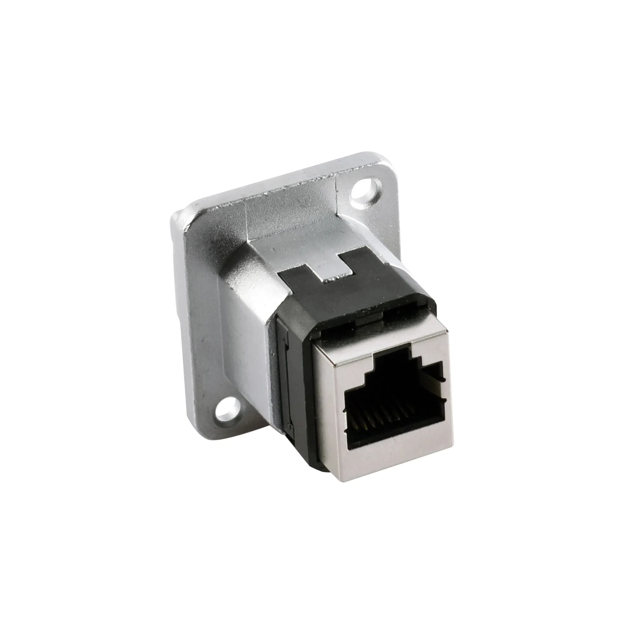 Oring IP67 RJI Panel Tipi Metal Kare Jack to Jack 1