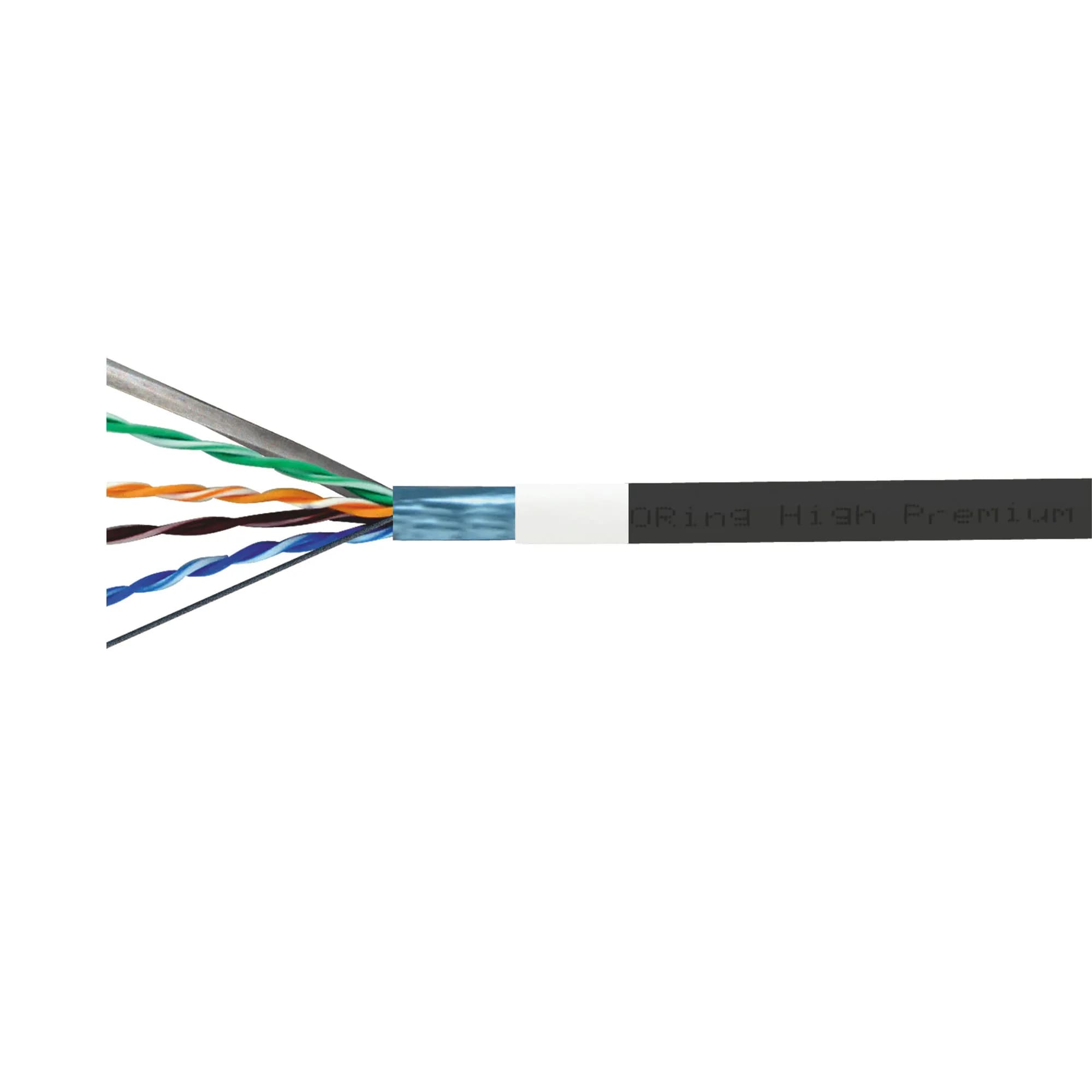 Oring F/UTP CAT6 23AWG PVC+PE Outdoor Network Cable 500m - Black