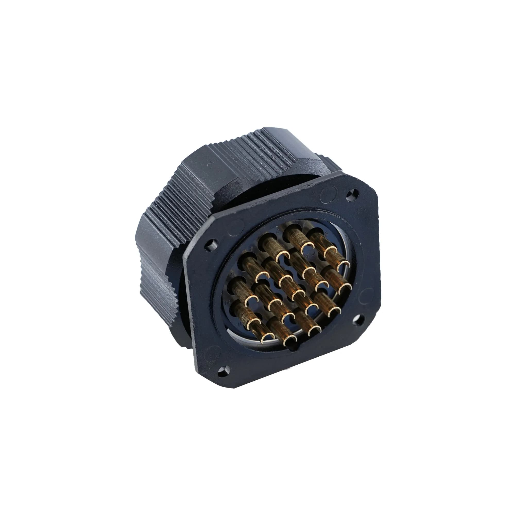 Socapex 19 Pin Erkek Receptacle Kilitlemeli Konnektör 419AR Kontak 2