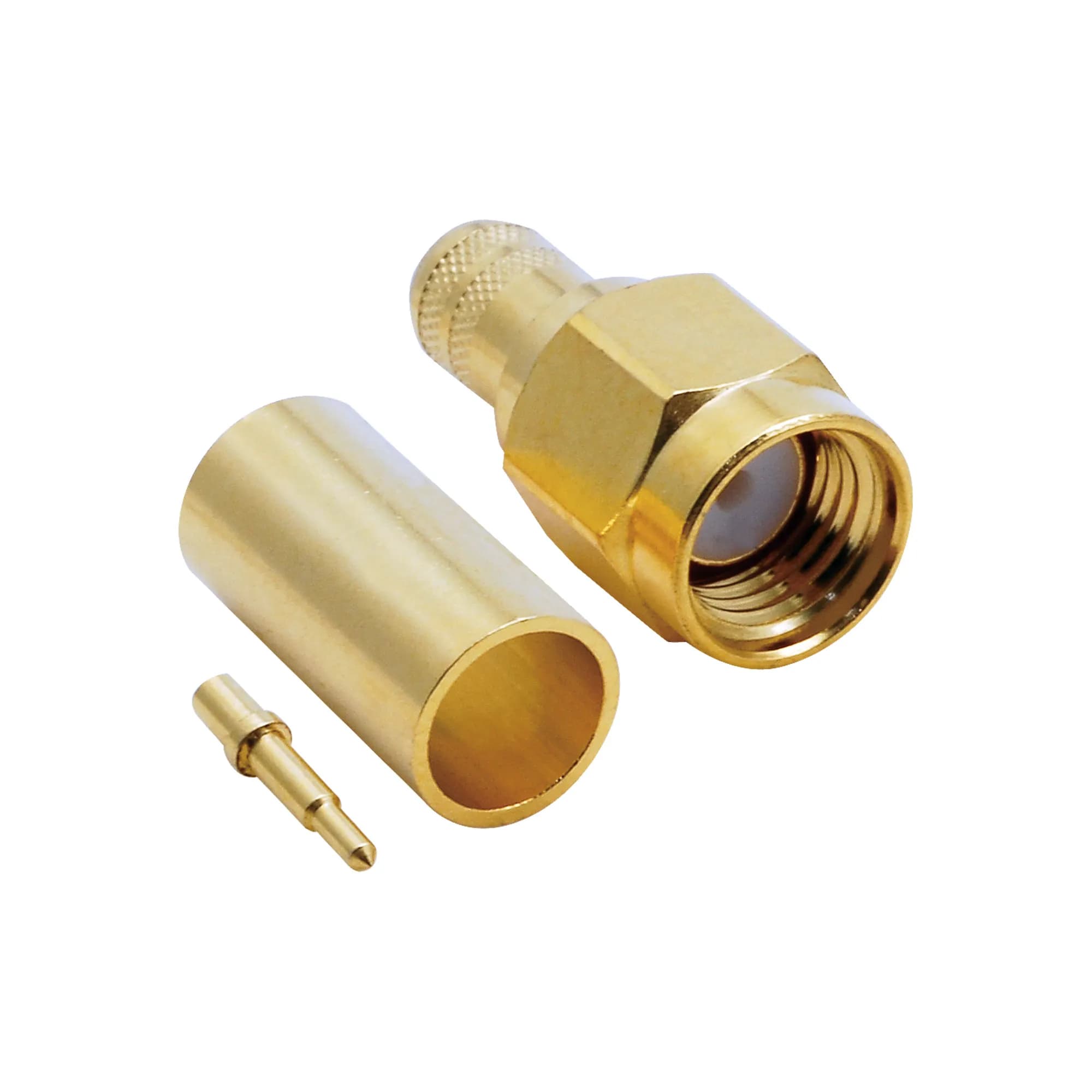 SMA Erkek Sıkmalı Gold Konnektör - RG58
