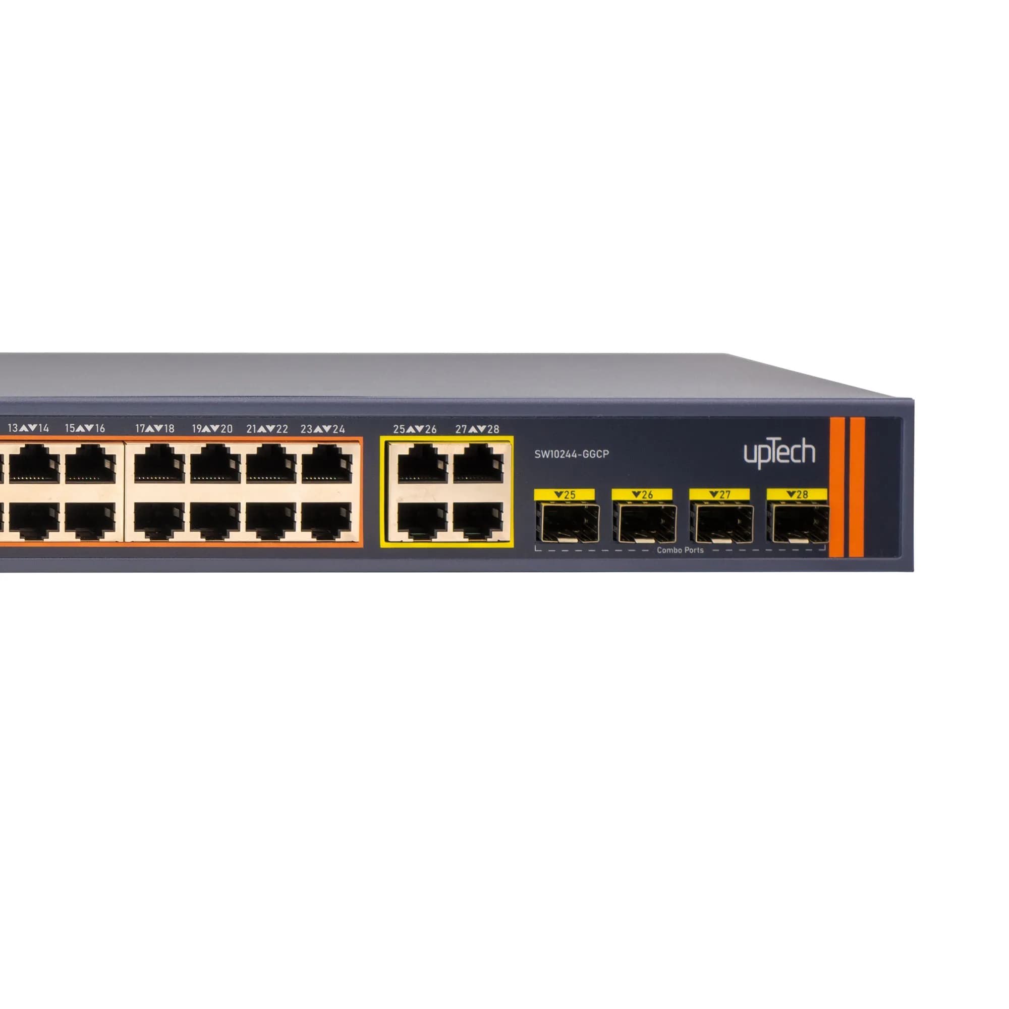 Unmanaged 24x 10/100/1000M PoE RJ45 ports + 4x Gigabit Combo SFP 400W PoE Ethernet Switch 2
