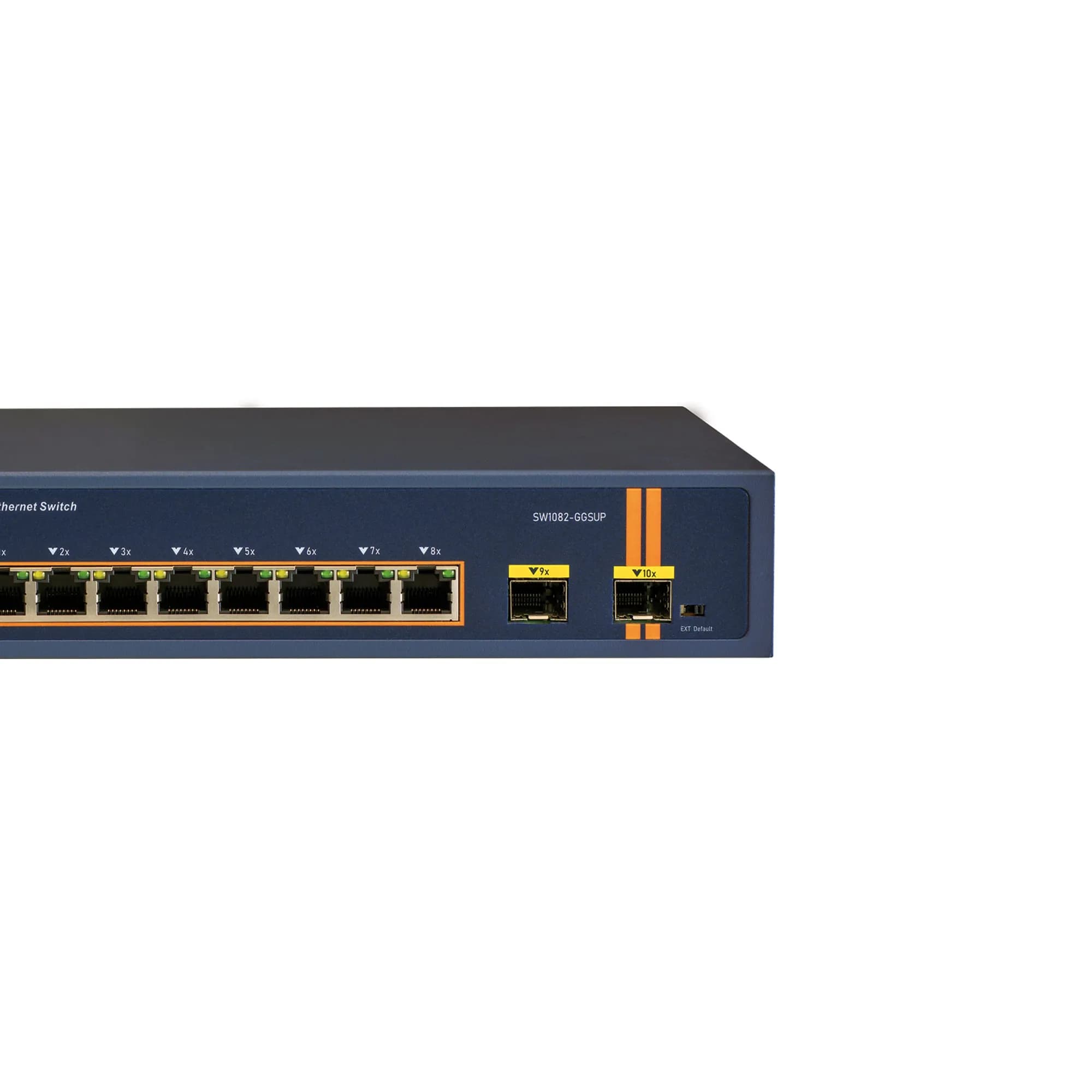 Unmanaged 8x 10/100/1000M PoE RJ45 ports (1-4 ports 802.3bt) + 2x GE SFP 300W PoE Ethernet Switch 2