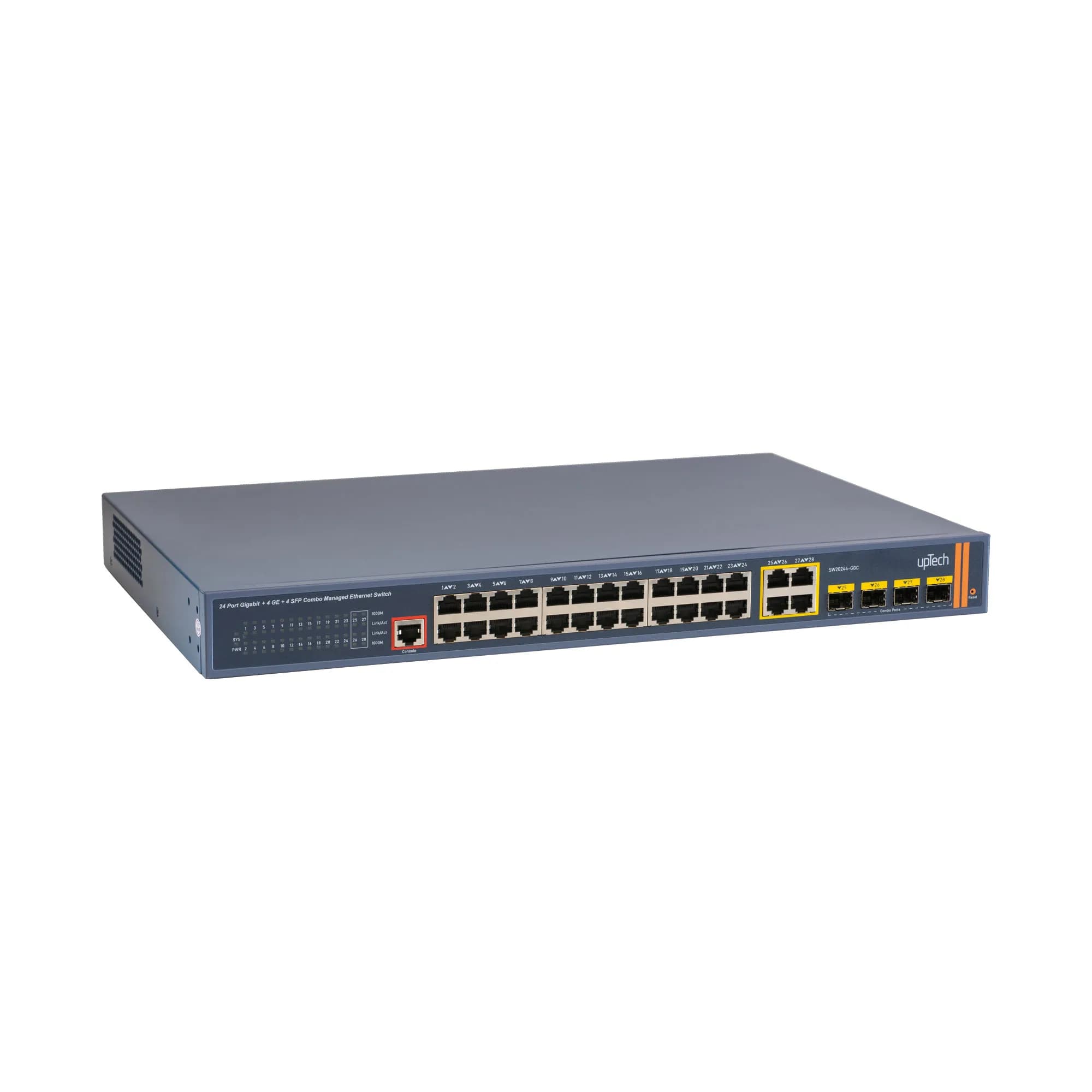 L2+ Yönetilebilir 24x 10/100/1000M RJ45 Port + 4x Gigabit Kombo SFP Ethernet Switch 2