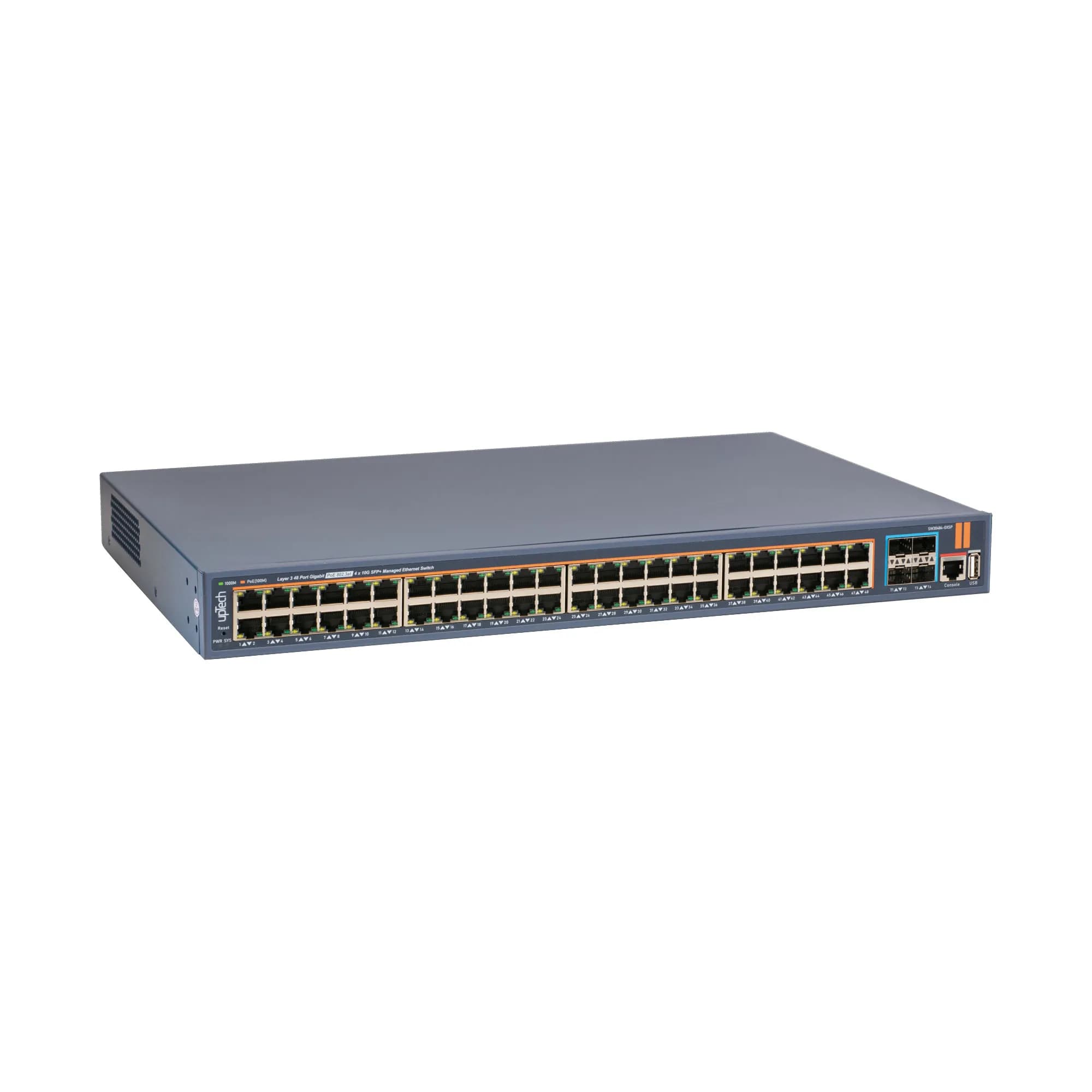 L3 Managed 48x 10/100/1000M PoE RJ45 ports + 4x 10G SFP+ 500W PoE Ethernet Switch 4