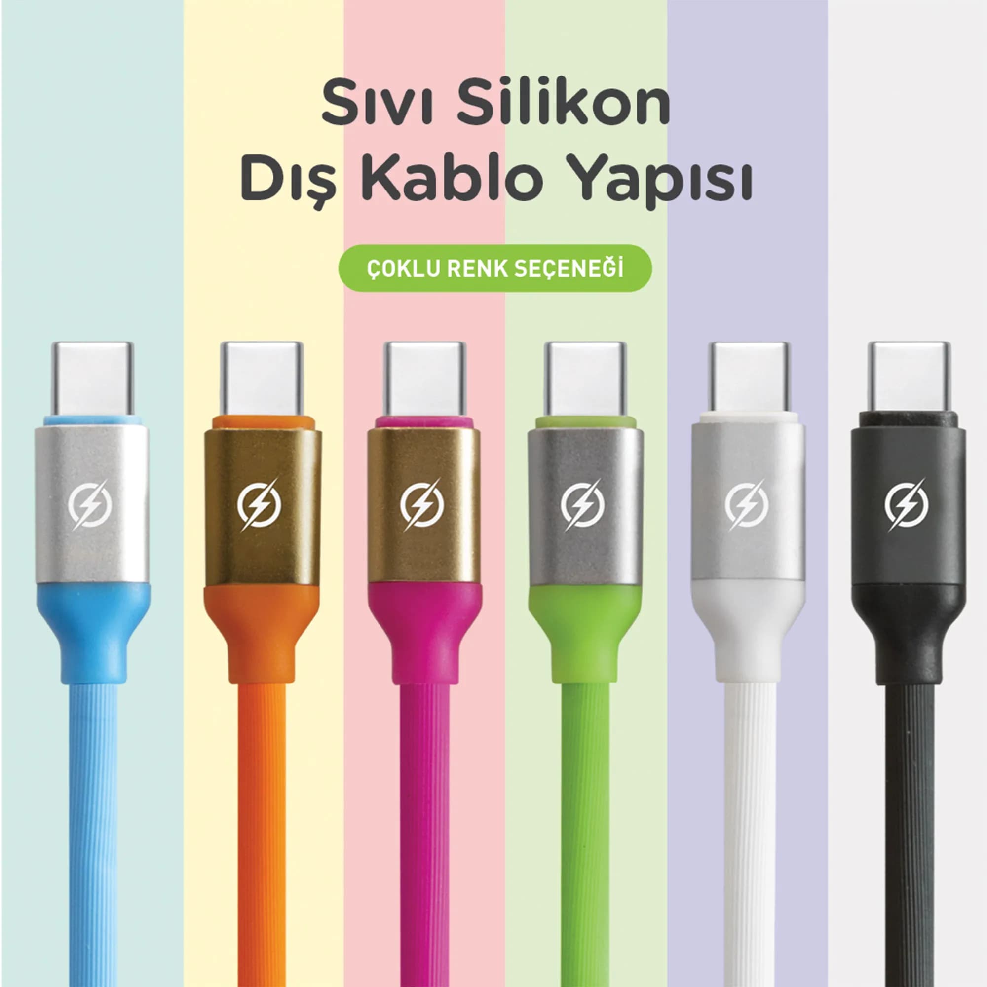 USB to Type-C Charge&Sync Cable 1.2mt - Black 2