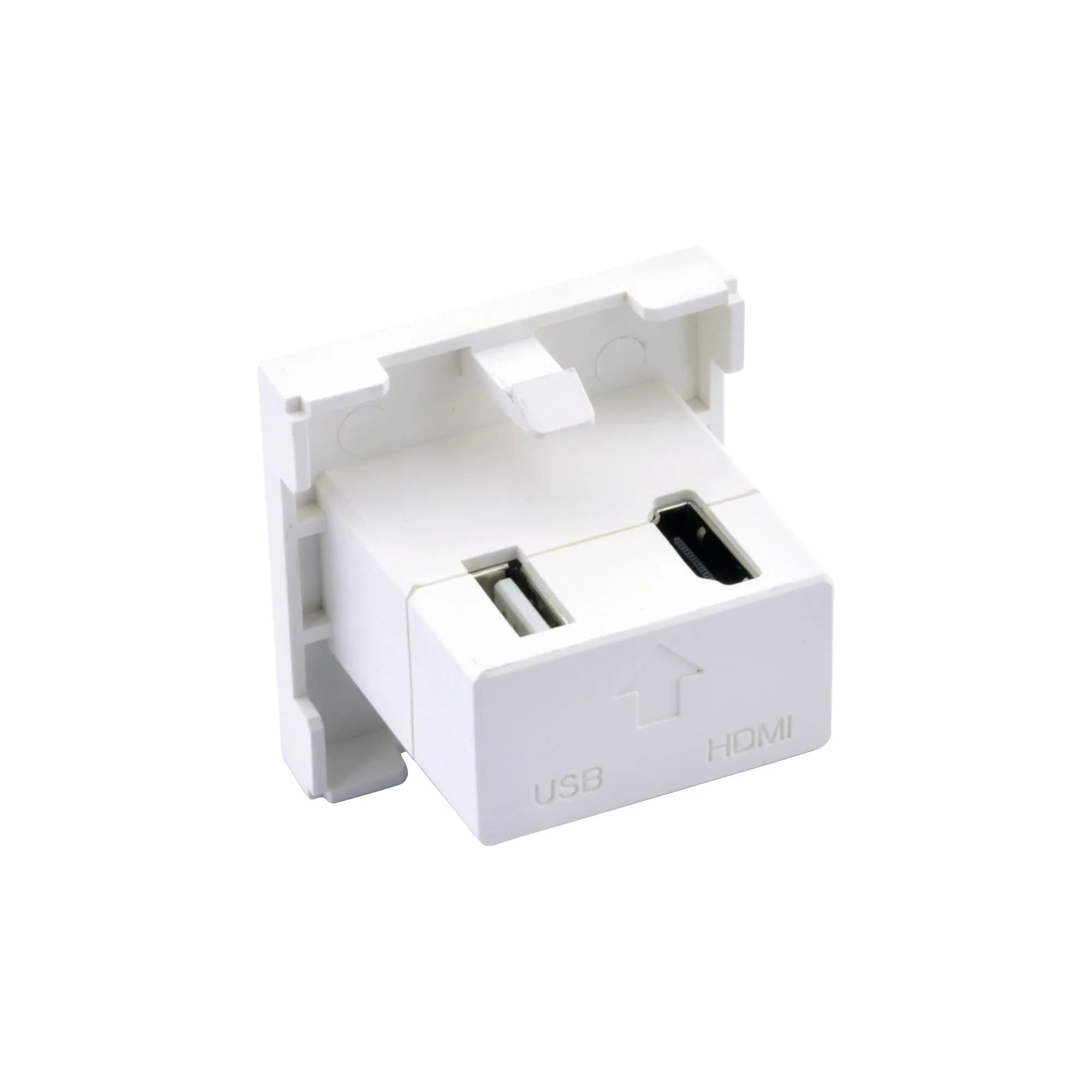 HDMI + USB Dişi Dişi Coupler 45x45 Modül 2
