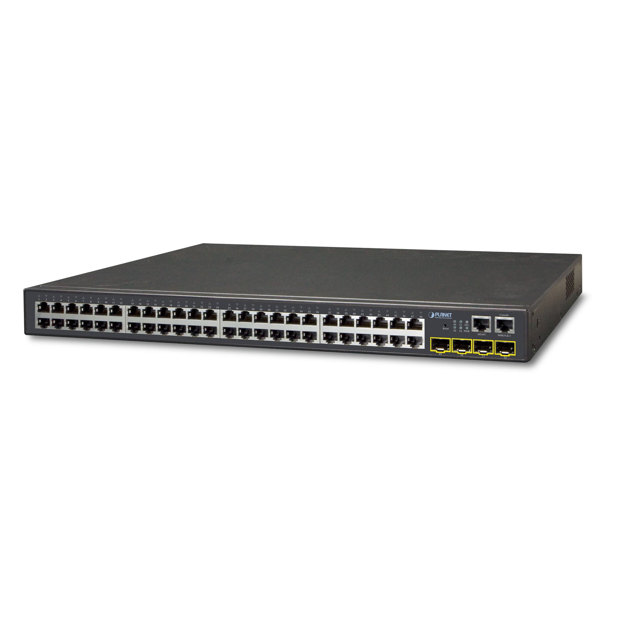 48-Port 10/100/1000Base-T + 4-Port 1000X SFP Managed Gigabit Switch