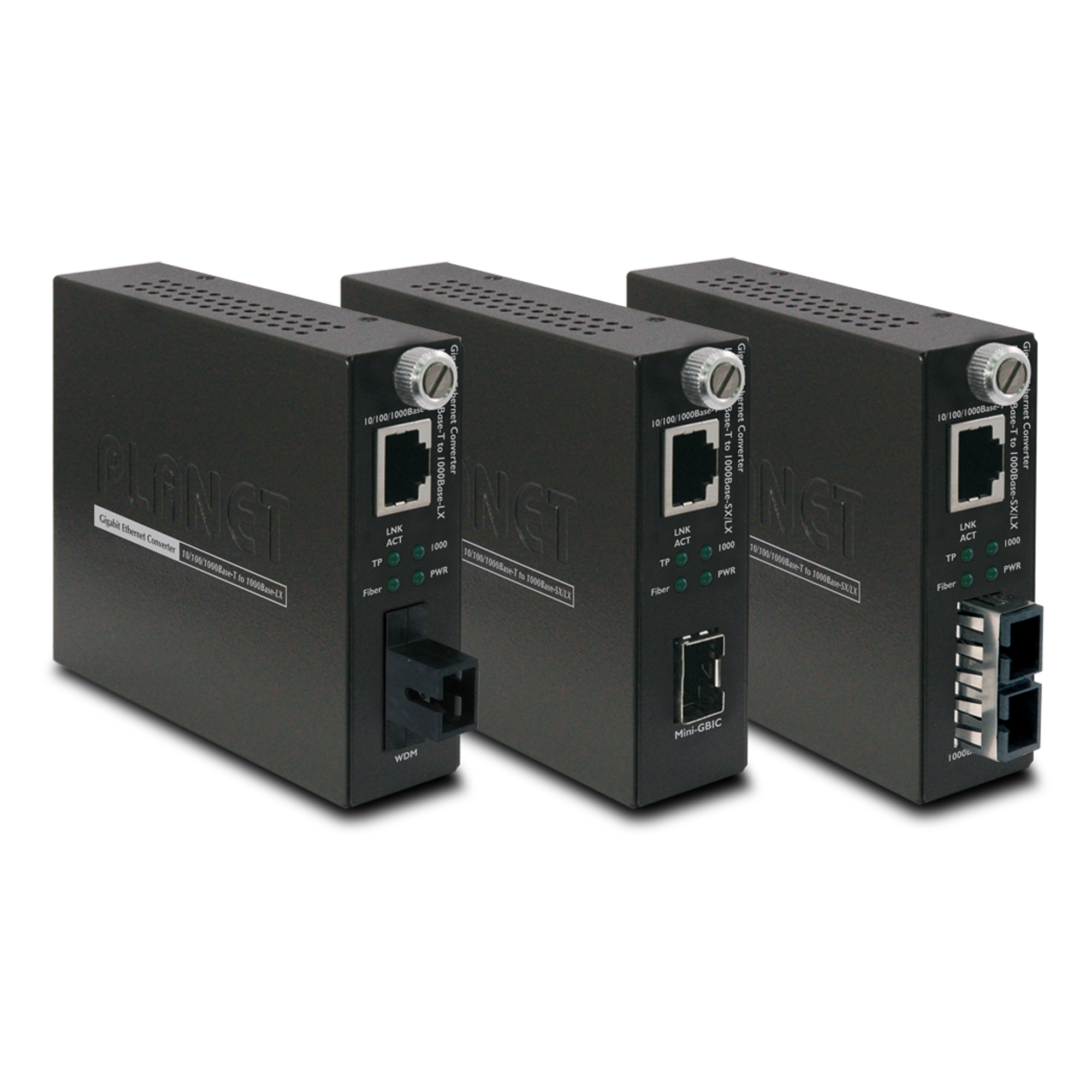 10/100/1000BASE-T’den 1000BASE-SX/LX Akıllı Medya Dönüştürücü