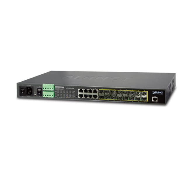 L2+ 16-Port 100/1000BASE-X SFP + 8-Port 10/100/1000BASE-T Managed Metro Ethernet Switch
