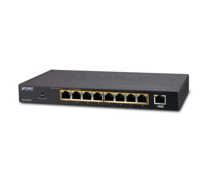 8-Port 10/100/1000T 802.3at PoE + 1-Port Gigabit Desktop Switch