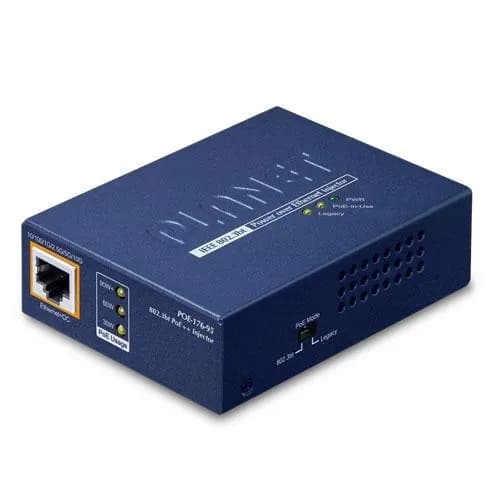 Single-Port 10Gbps 802.3bt PoE++ Injector 95 Watts
