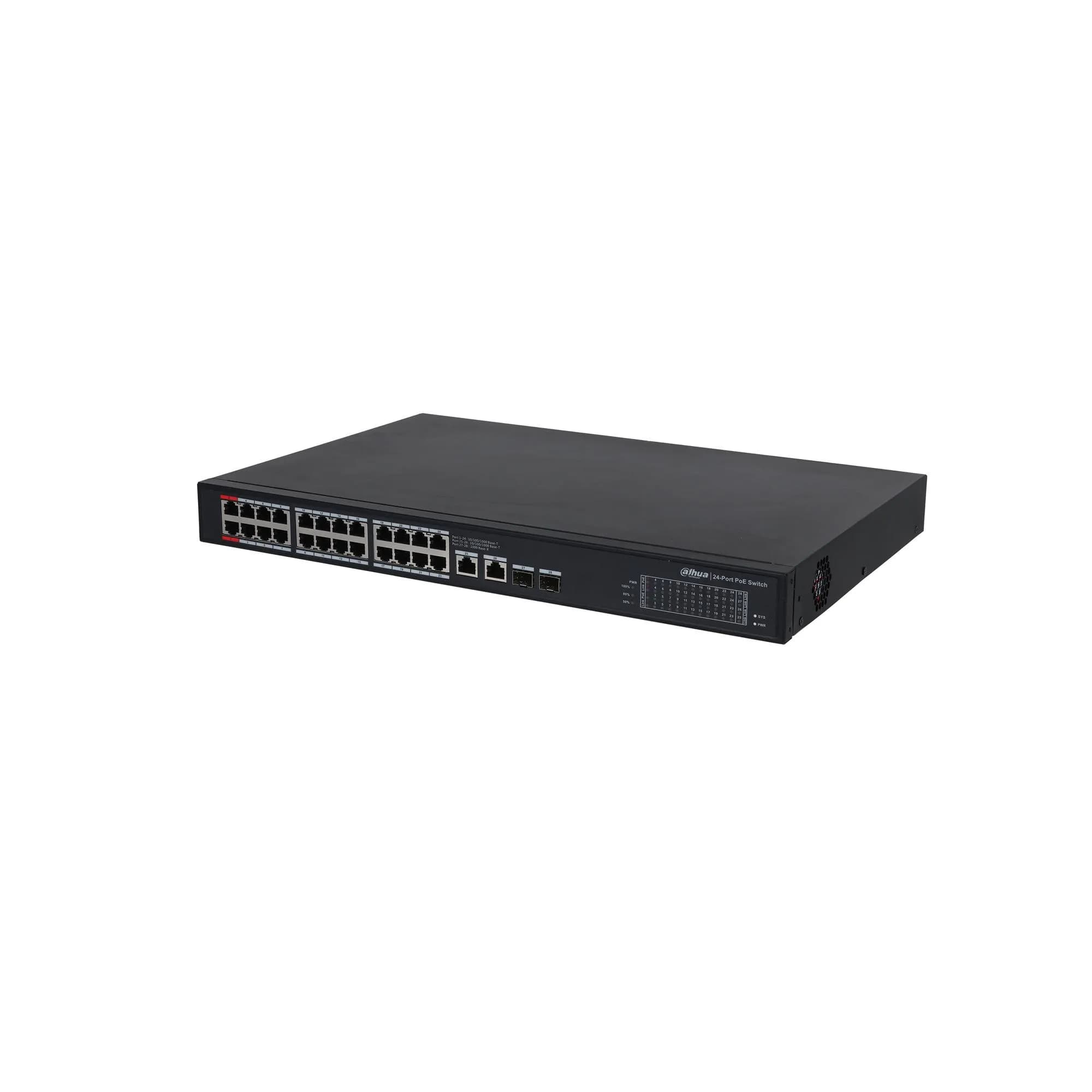 24 Portlu 10/100/1000 Mbps Gigabit PoE Switch