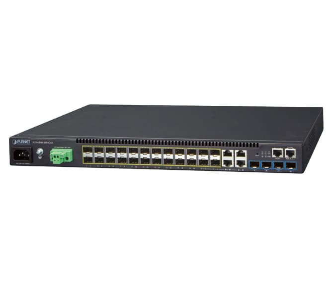 Layer 3 20-Port 100/1000X SFP + 4-Port Gigabit TP/SFP + 4-Port 10G SFP+ Stackable Managed Switch