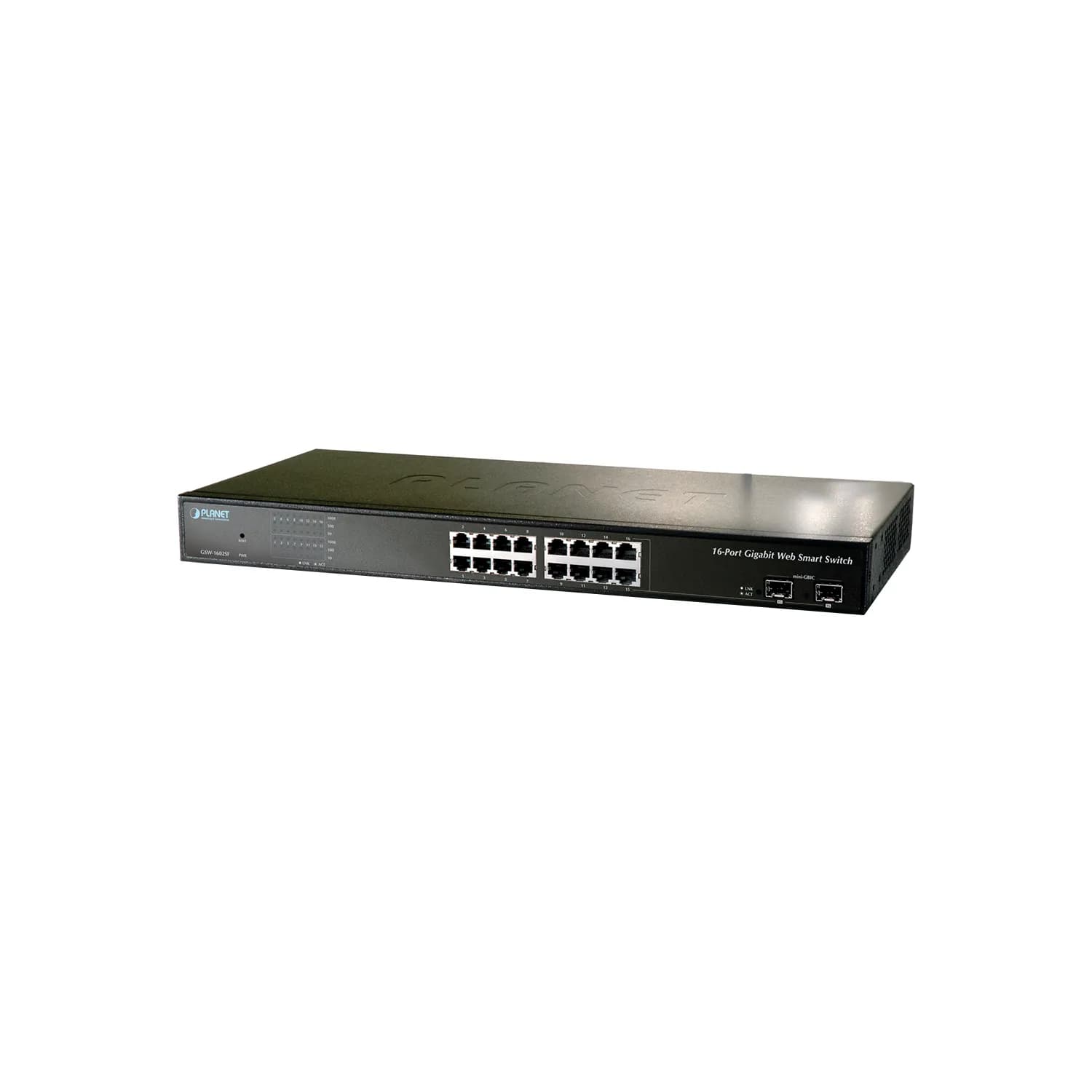 16-Port 10/100/1000Base-T with 2-Port SFP Web-Smart Gigabit Ethernet Switch